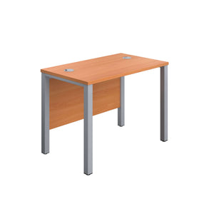 Goal Post Rectangular Desk (FSC) | 1000X600 | Beech/Silver