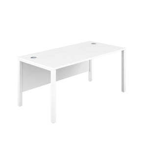 Goal Post Rectangular Desk (FSC) | 1400X800 | White/White