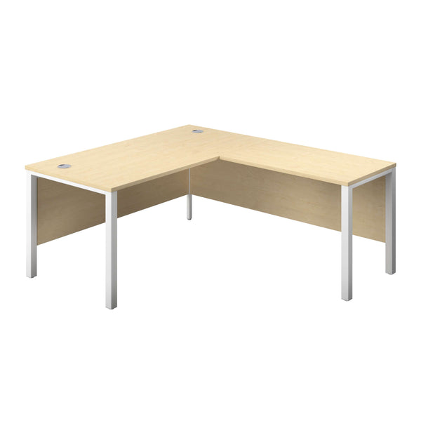 Goal Post Right Hand Return Desk (FSC) | 1600X800 | Maple/White