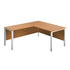 Goal Post Left Hand Return Desk (FSC) | 1800X800 | Nova Oak/White