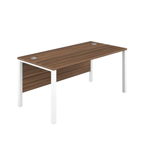 Goal Post Rectangular Desk (FSC) | 1800X800 | Dark Walnut/White