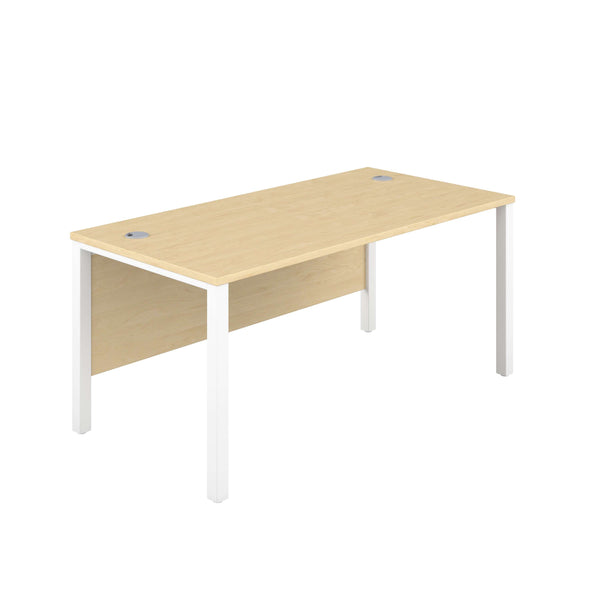 Goal Post Rectangular Desk (FSC) | 1800X800 | Maple/White