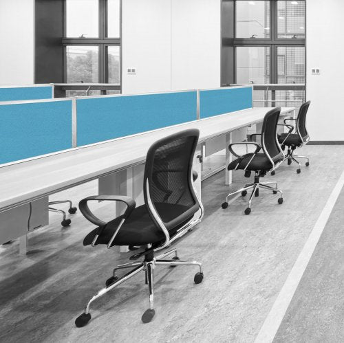 GAUGE Desk Top Rectangular Aluminium Frame Fabric Screens