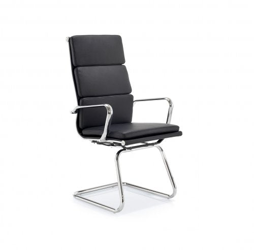 GUARDIAN High Back Leather Faced Conference Chair