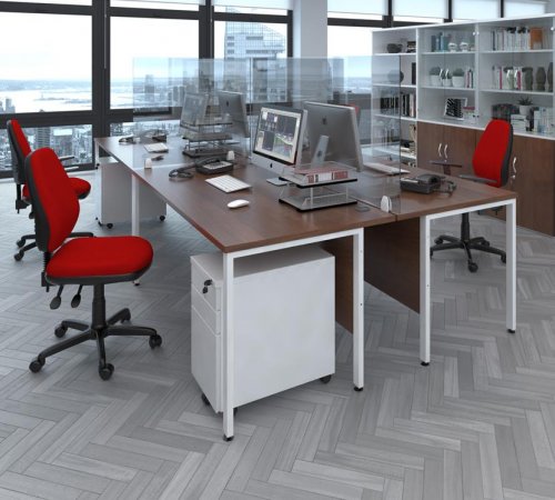 MAESTRO Rectangular Office Desk & Pedestal Sets