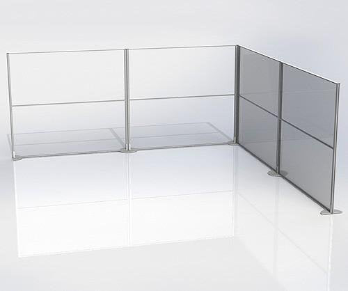 MOONLIGHT FROSTED Acrylic Floor Standing Screens