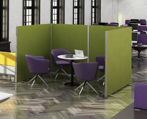 NETWORK Floor Standing Fabric Screens