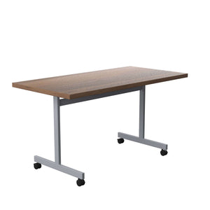 One Eighty Rectangular Tilting Table (FSC) | 1400 X 700 | Dark Walnut/Silver