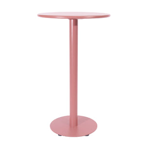 Breeze Aluminium Round Poseur Bar Table | Brick Dust