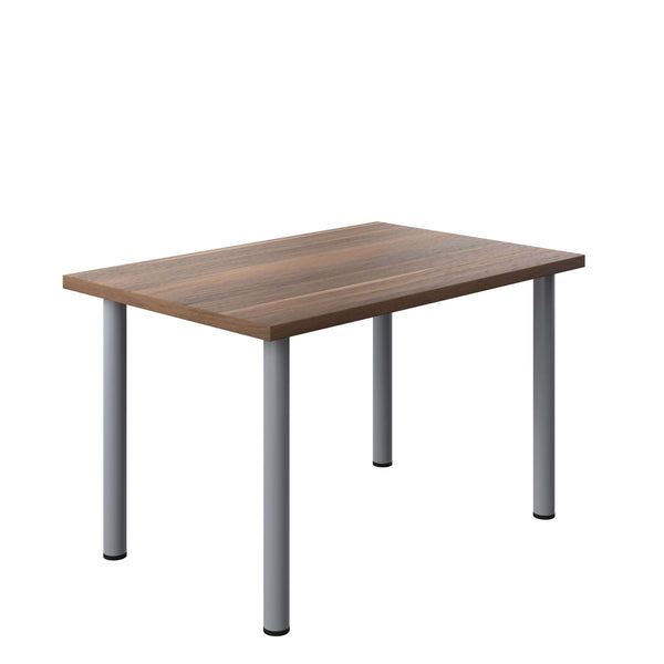 One Fraction Plus Rectangular Meeting Table (FSC) | 1200X800 | Dark Walnut/Silver
