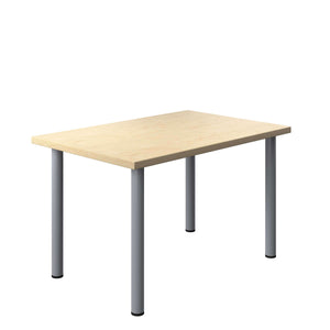 One Fraction Plus Rectangular Meeting Table (FSC) | 1200X800 | Maple/Silver