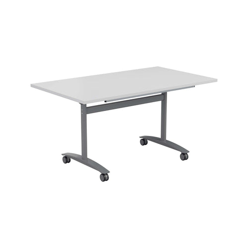 One Rectangular Tilting Table (FSC) | 1200 X 800 | White/Silver