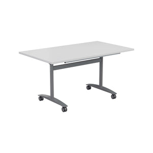 One Rectangular Tilting Table (FSC) | 1600 X 800 | White/Silver