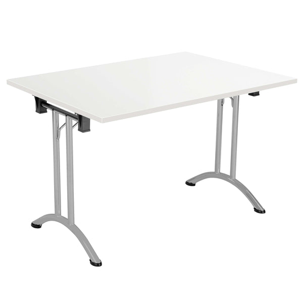 One Union Rectangular Folding Table (FSC) | 1200 X 700 | White/Silver