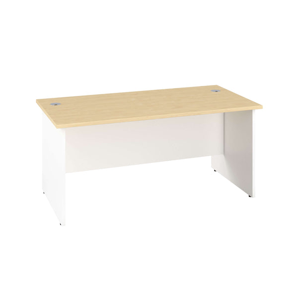 Panel Rectangular Desk: 600mm Deep | 1400X600 | Maple/White