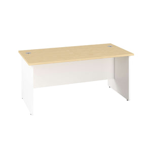 Panel Rectangular Desk: 800mm Deep | 1600X800 | Maple/White