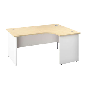 Panel Right Hand Radial Desk | 1800X1200 | Maple/White