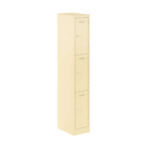 Primary 3 Door Single Locker Column | Beige