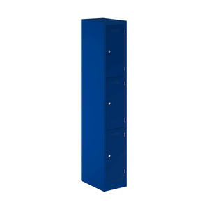 Primary 3 Door Single Locker Column | Oxford Blue