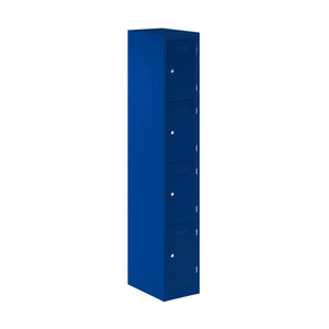 Primary 4 Door Single Locker Column | Oxford Blue