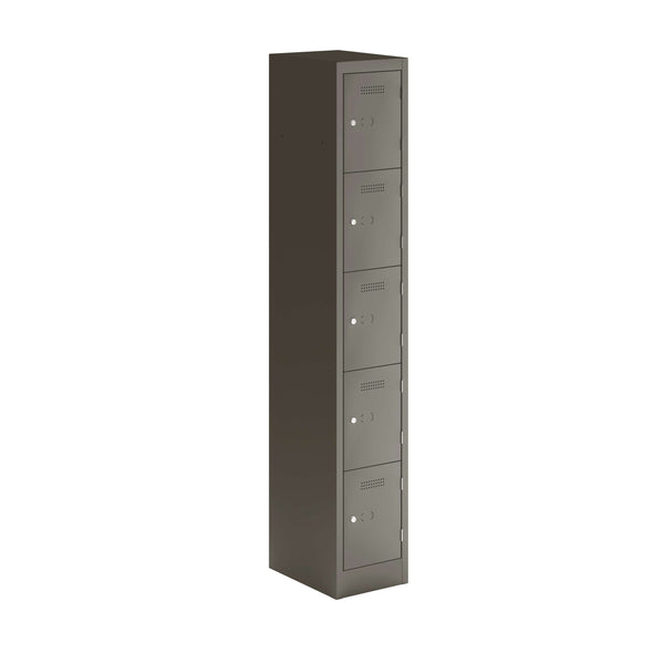 Primary 5 Door Single Locker Column | Slate