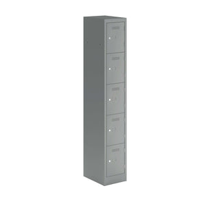 Primary 5 Door Single Locker Column | Silver