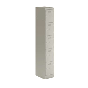 Primary 5 Door Single Locker Column | Goose Grey
