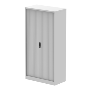 Qube Side Tambour Cupboard With Shelves