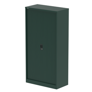 Qube Side Tambour Cupboard With Shelves