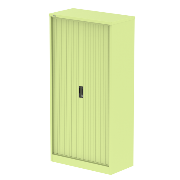 Qube Side Tambour Cupboard With Shelves