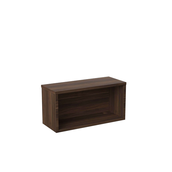 Reception Modular Straight Hutch Unit (FSC) | 800mm | Dark Walnut