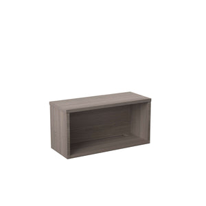 Reception Modular Straight Hutch Unit (FSC) | 800mm | Grey Oak