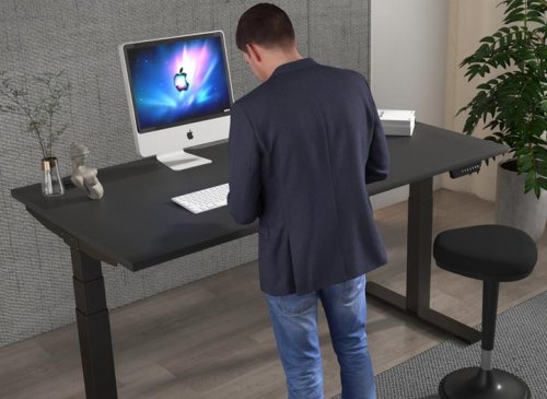 RANGER Black Electric Height Adjustable Sit Stand Desk
