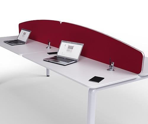 RESORT Desk Top Curved Fabric Screens