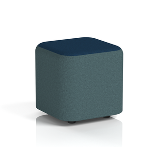 Harlestone Square Stool in Two Tone
