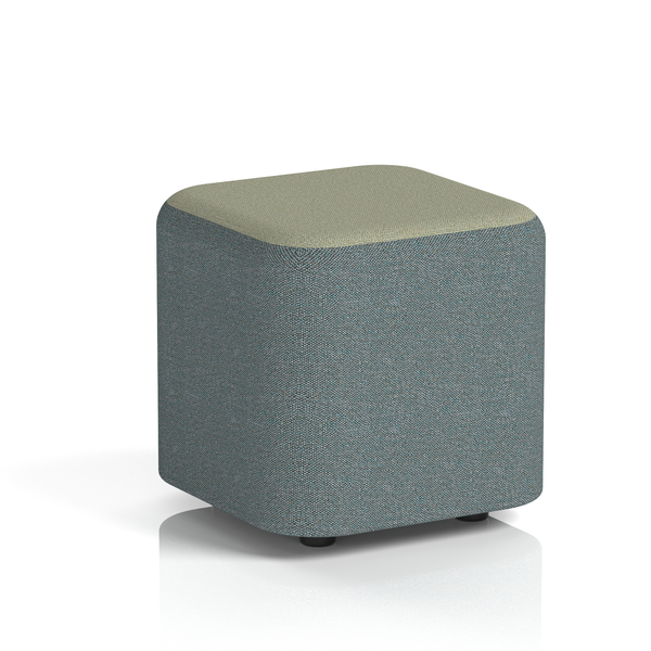 Harlestone Square Stool in Two Tone