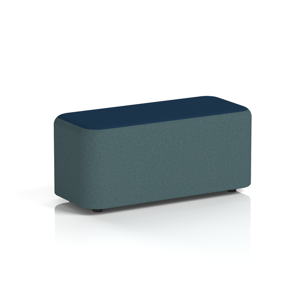 Harlestone Rectangular Stool in Two Tone