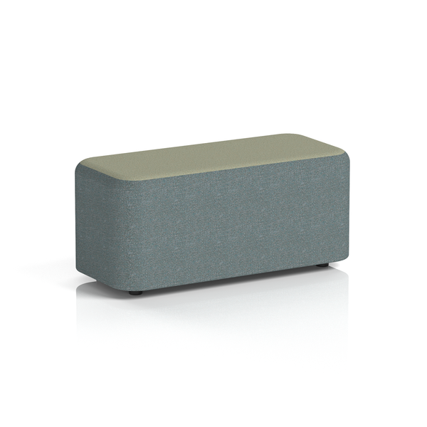 Harlestone Rectangular Stool in Two Tone