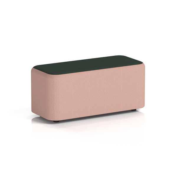 Harlestone Rectangular Stool in Two Tone