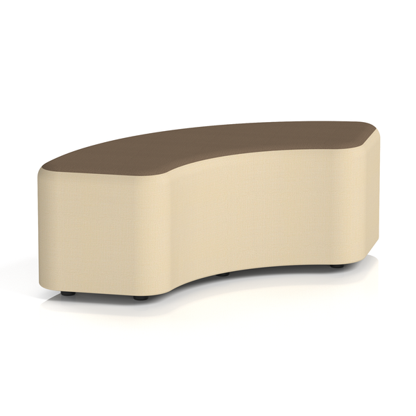 Harlestone Curved Stool in Two Tone