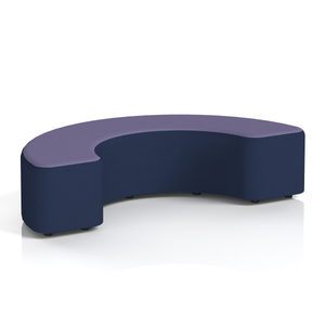 Harlestone Curved Stool in Two Tone
