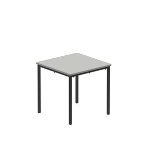 Titan Flat Pack Classroom Table | 600 X 600 X 590 | Grey/Black
