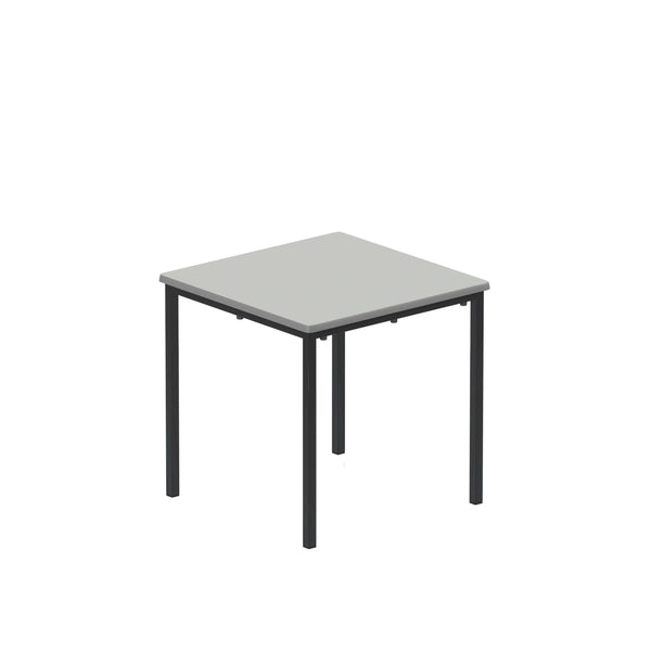 Titan Flat Pack Classroom Table | 600 X 600 X 590 | Grey/Black
