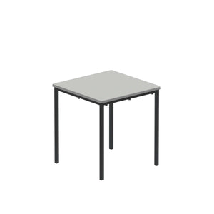 Titan Flat Pack Classroom Table | 600 X 600 X 640 | Grey/Black