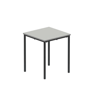 Titan Flat Pack Classroom Table | 600 X 600 X 710 | Grey/Black