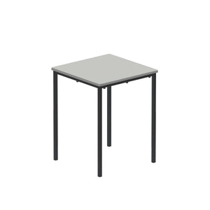 Titan Flat Pack Classroom Table | 600 X 600 X 760 | Grey/Black