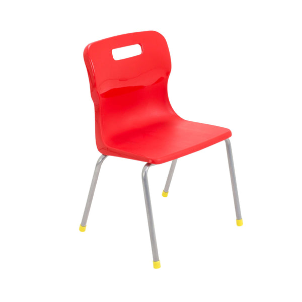 Titan 4 Leg Chair | Size 3 | Red