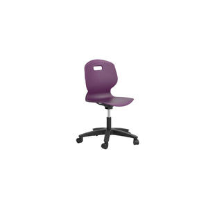Titan Arc Swivel Chair | Grape