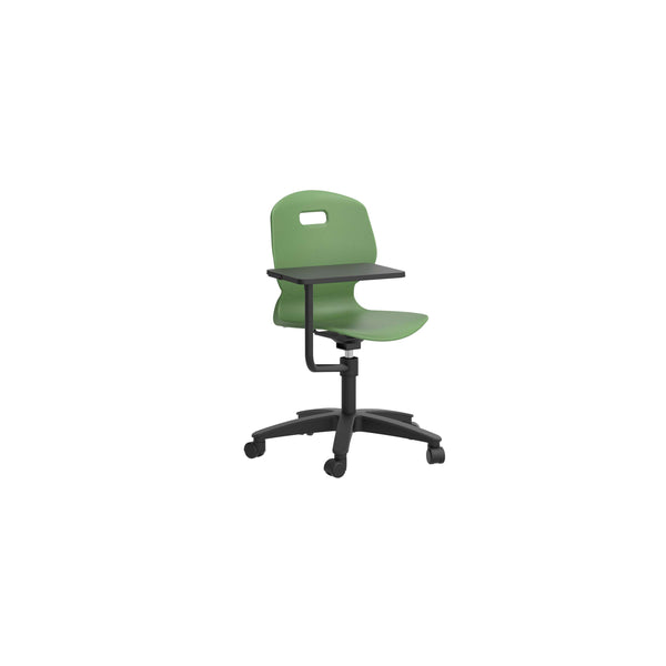 Titan Arc Swivel Chair with Arm Tablet | Forest