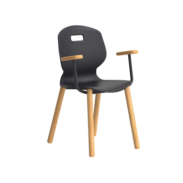 Titan Arc Wooden Four Leg Frame with Arms | Size 6 | Anthracite